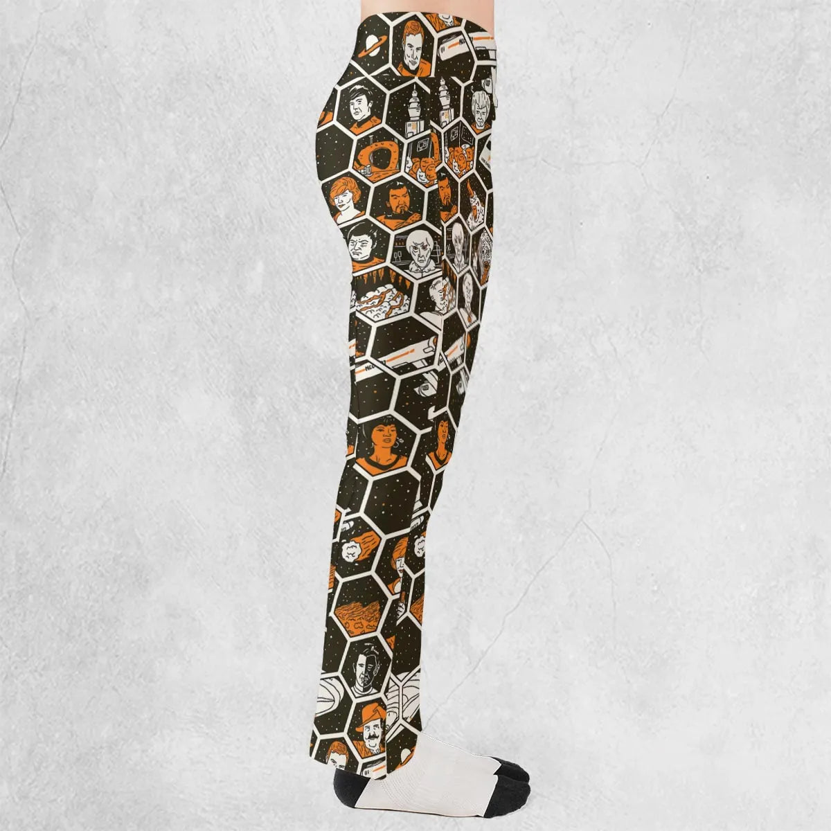 TrekToon Star Trek Hive Pattern Flare Leggings