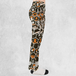 TrekToon Star Trek Hive Pattern Flare Leggings