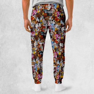 Dog and Cat Collage Sweatpants