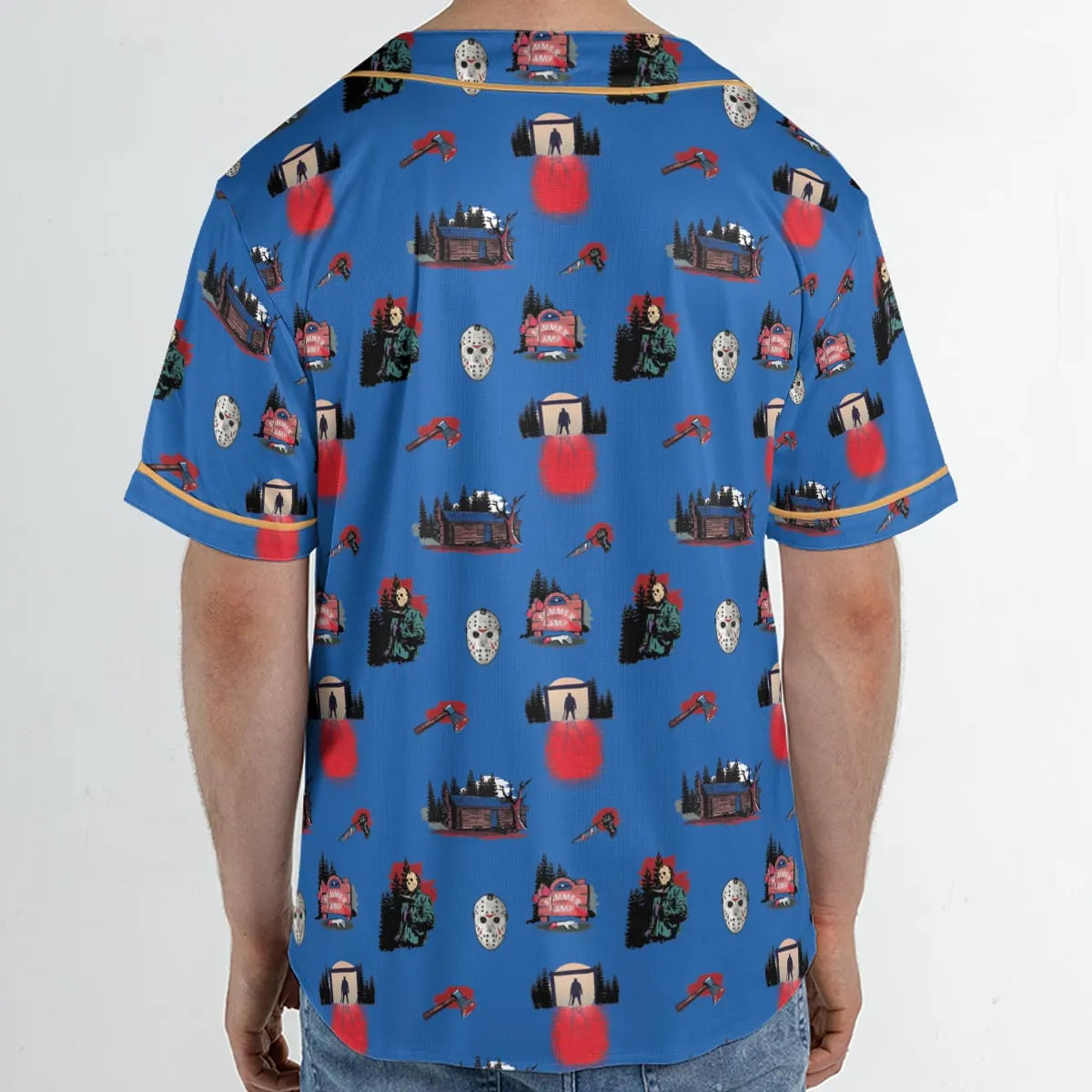 Jason Vorhees Camp Crystal Lake Halloween Unisex Baseball Jersey