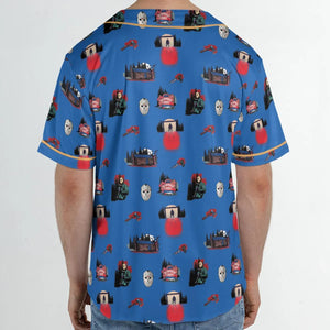 Jason Vorhees Camp Crystal Lake Halloween Unisex Baseball Jersey