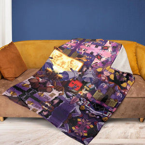 80s Cartoon Inspector Gadget Collage Fleece Blanket