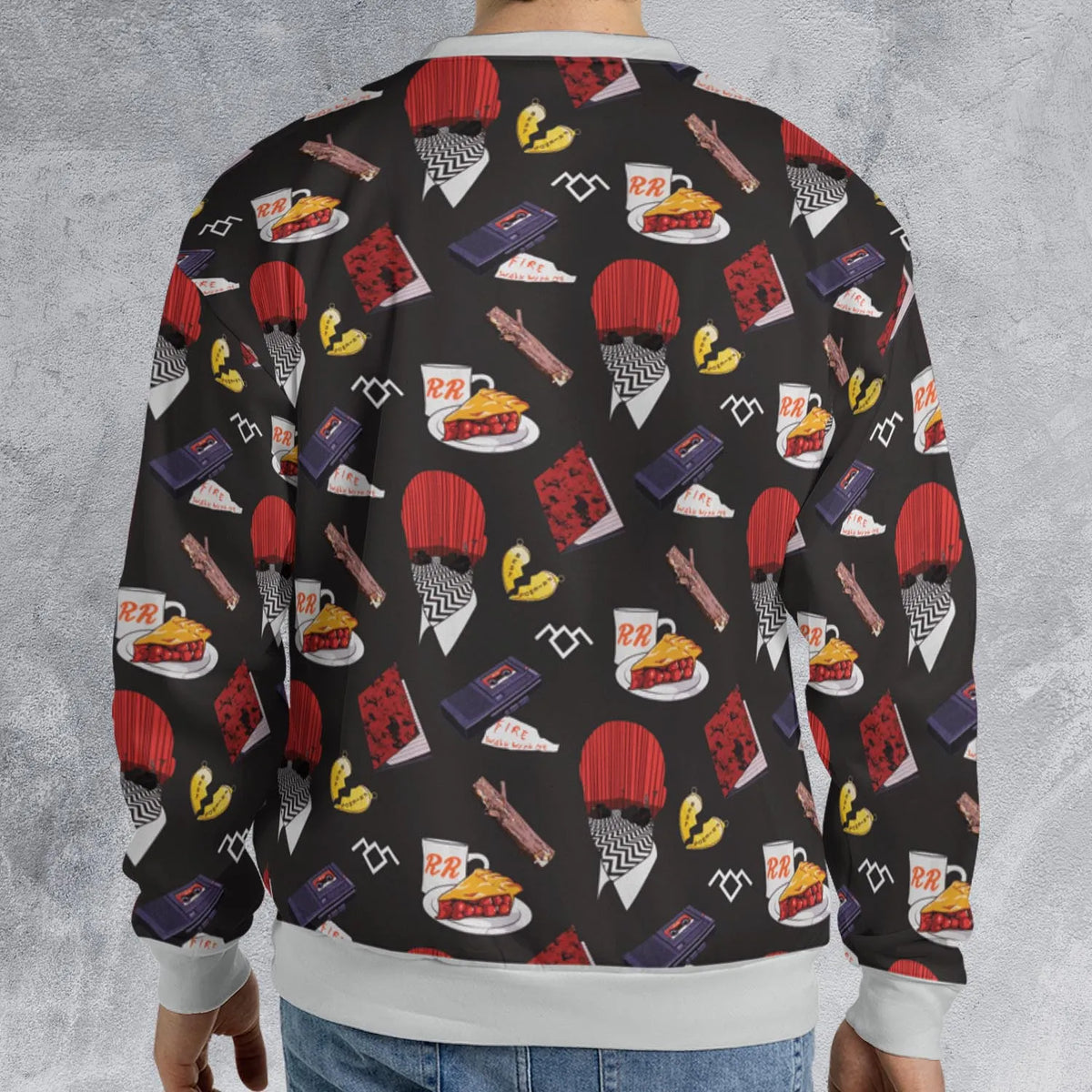 Twin Peaks Pattern All-over Print Sweatshirt