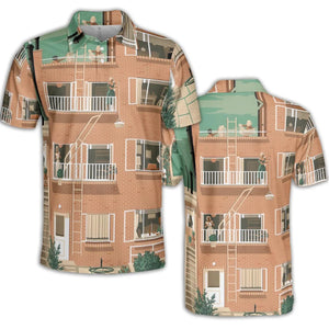 Rear Window AOP Men/Women Polo Shirt