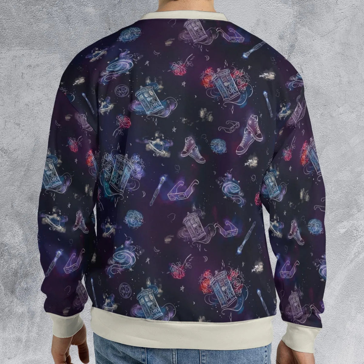 Tardis Doctor Who Seamless All-over Print Sweatshirt