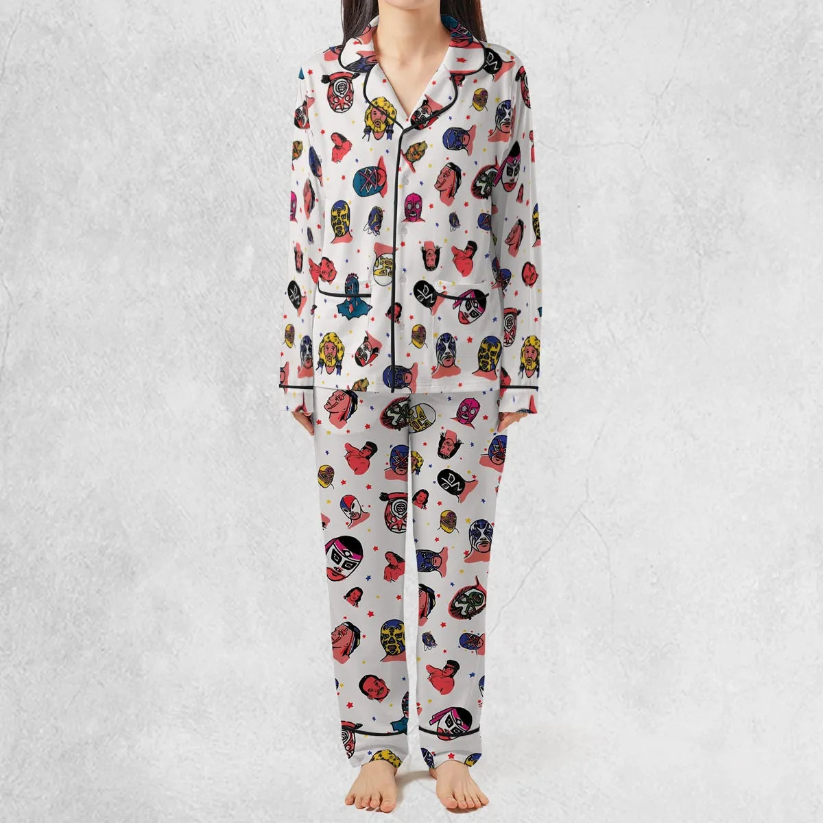 Lucha Libre Wrestling Pajamas Set