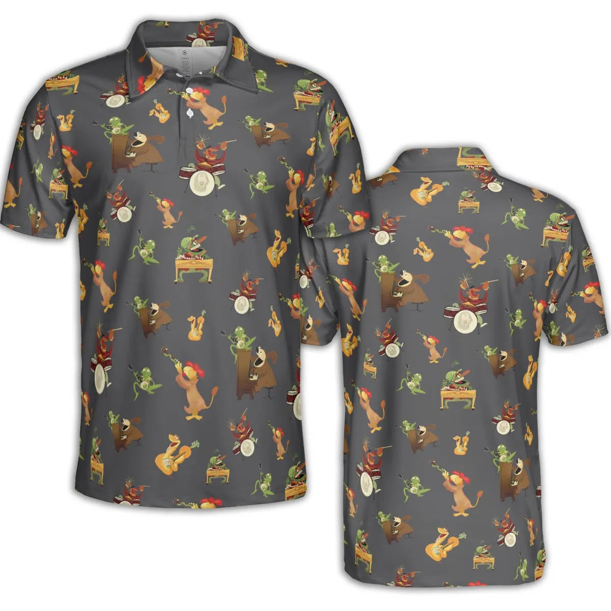 River Bottom Dr. Teeth and the Electric Mayhem AOP Men/Women Polo Shirt