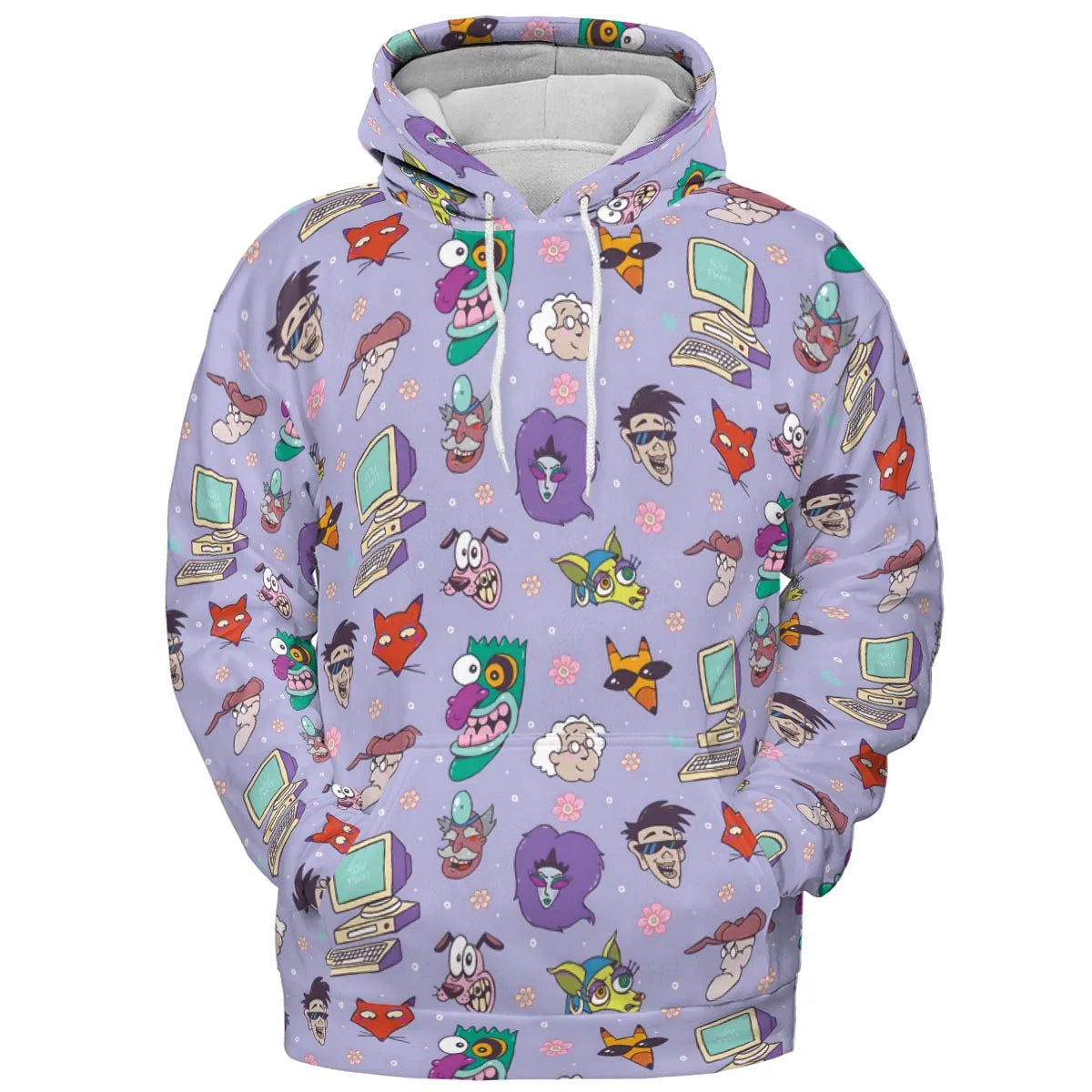 Floral Courage Courage the Cowardly Dog All-over Print Hoodie