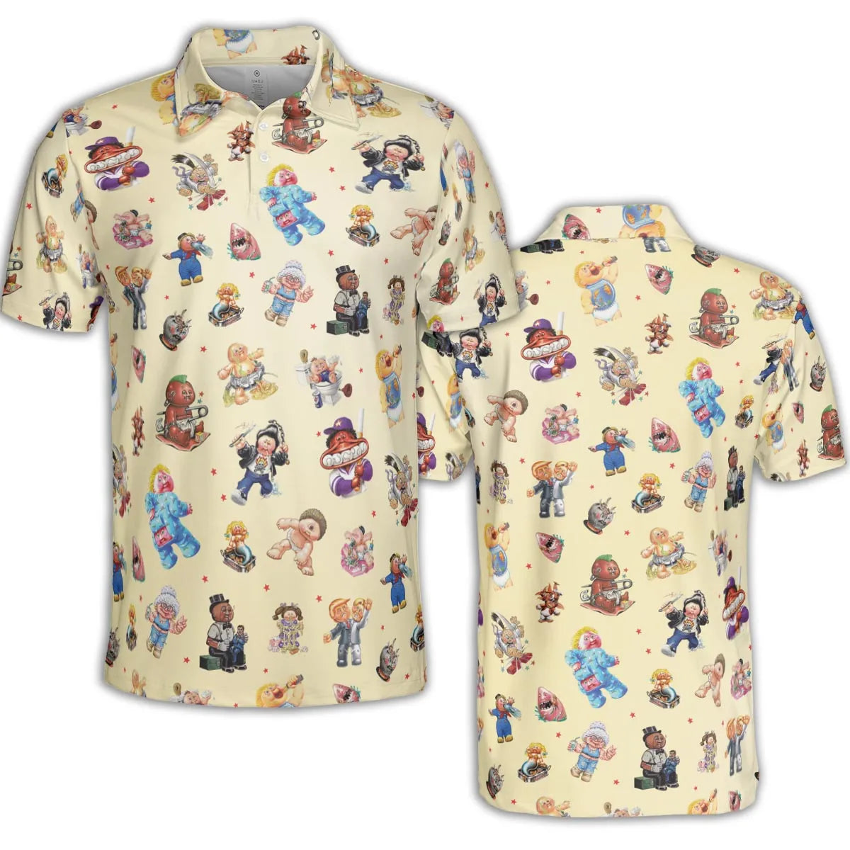 90s Garbage Pail Kids AOP Men/Women Polo Shirt
