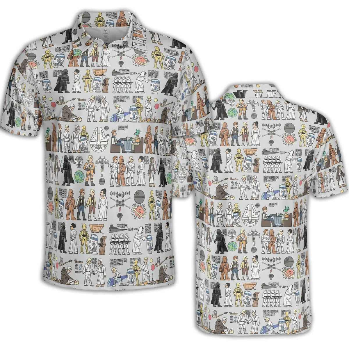 Egyptian Galaxy Wars AOP Men/Women Polo Shirt