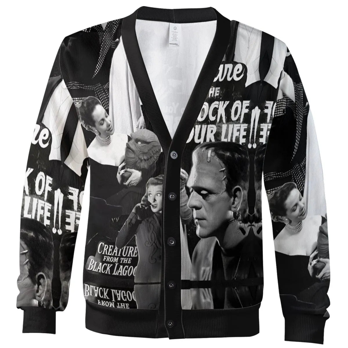 Universal Monsters Pattern Cardigan