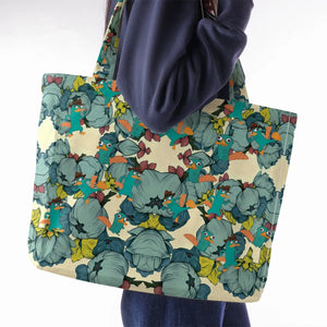 Perry The Platypus Phineas and Ferb Large Tote Bag