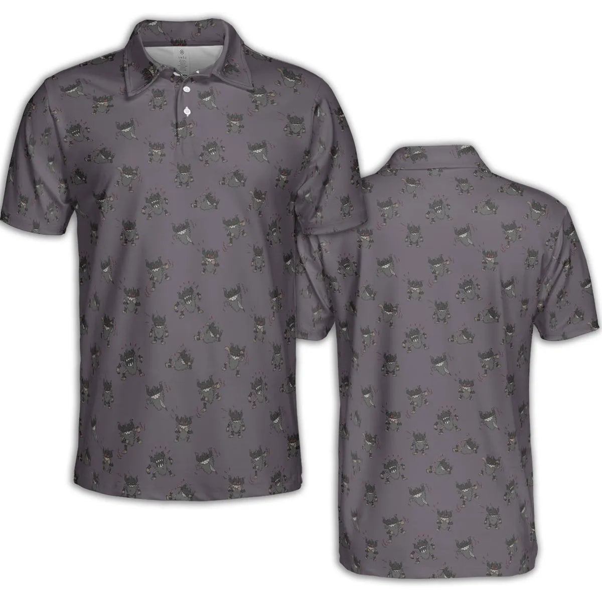 Perrrrrserker Pokemon Pattern AOP Men/Women Polo Shirt