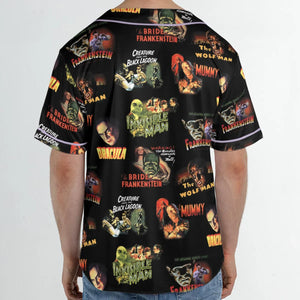 Teaming Monsters All Up Universal Monsters Unisex Baseball Jersey