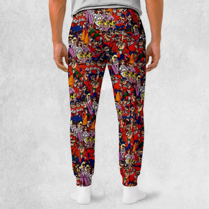 Beagle Boys Patterns Sweatpants