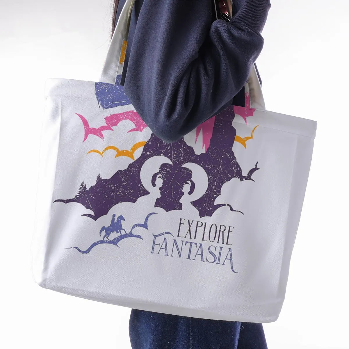 Fantasia Vintage 80s The NeverEnding Story Large Tote Bag