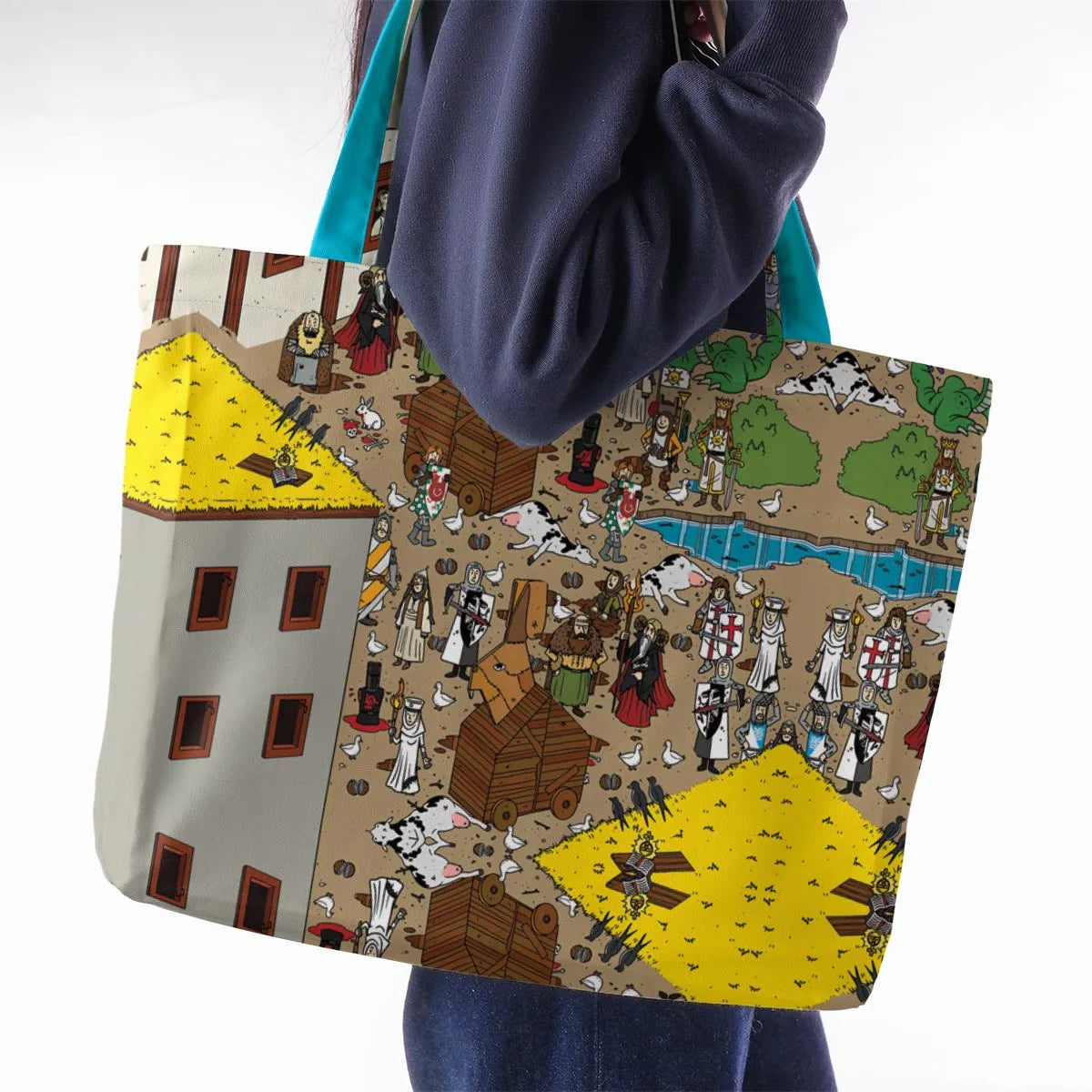 Where's Arthur Monty Python and the Holy Grail Large Tote Bag