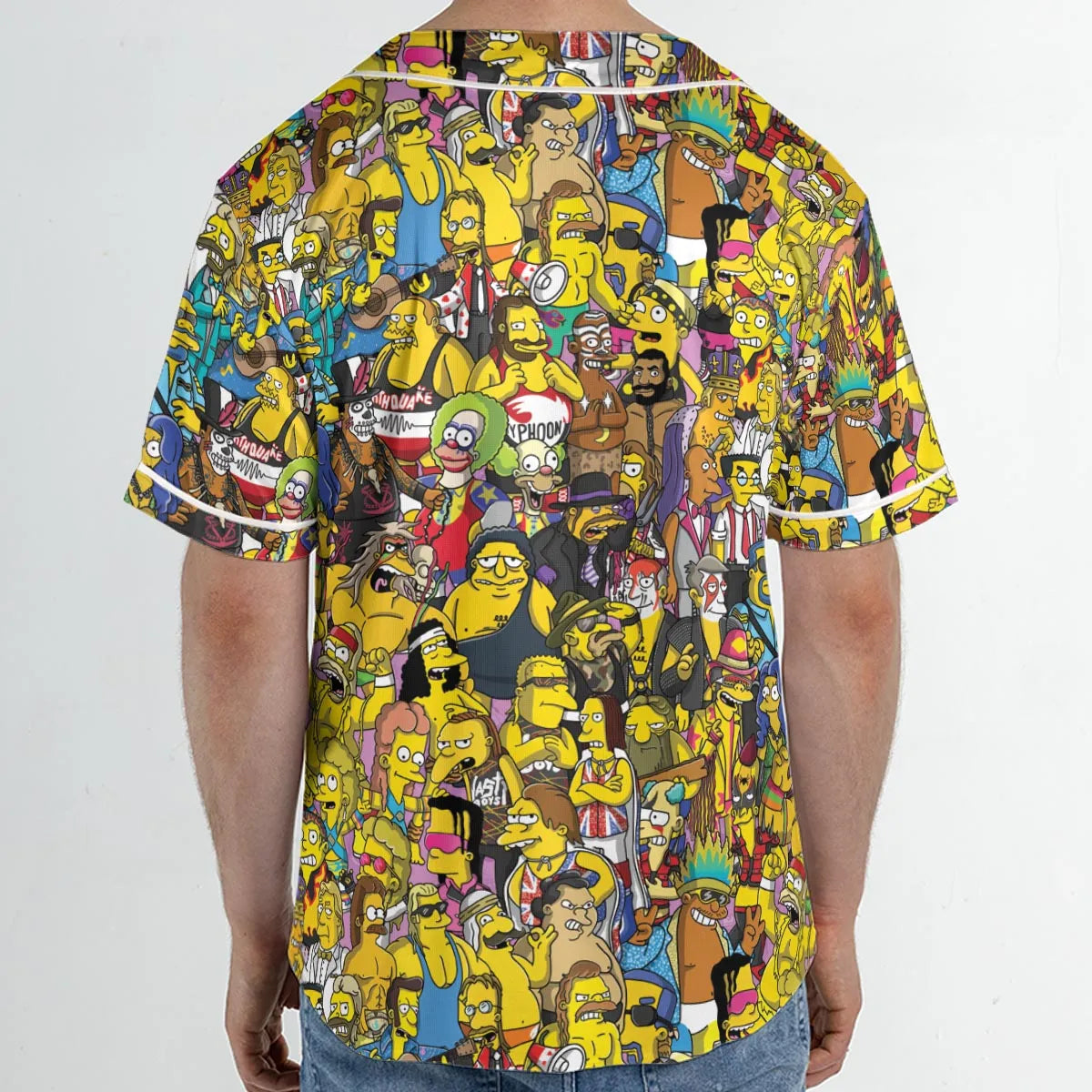 WWF Simpsons Unisex Baseball Jersey