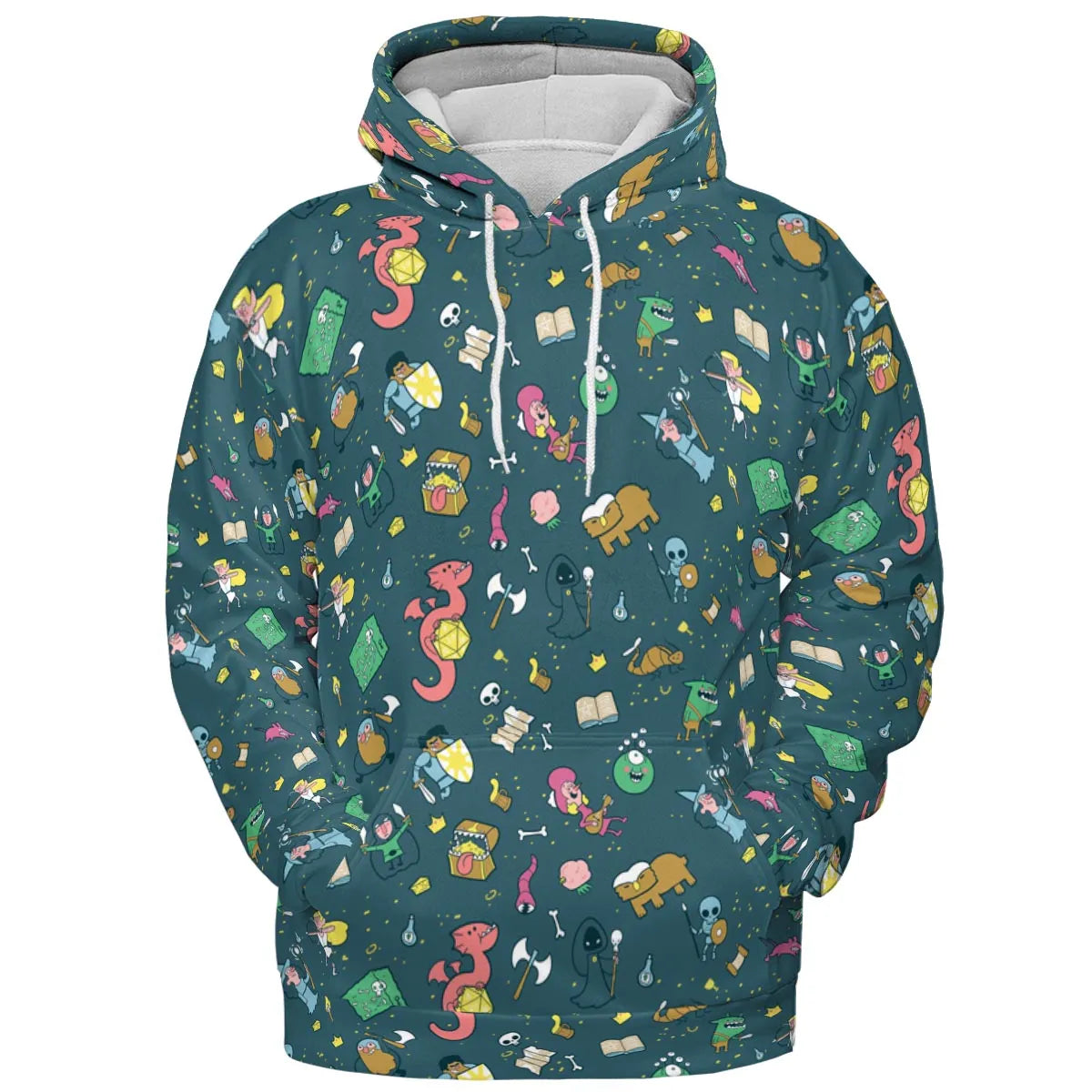 Cute Doodle Dungeons All-over Print Hoodie