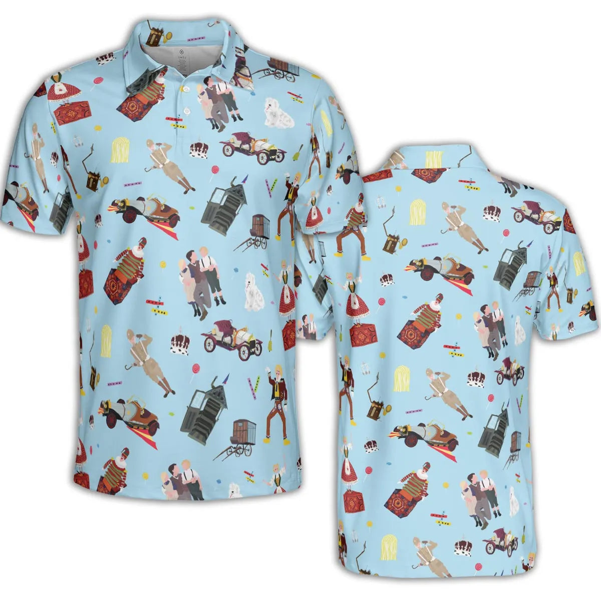 Chitty Chitty Bang Bang Patterns AOP Men/Women Polo Shirt