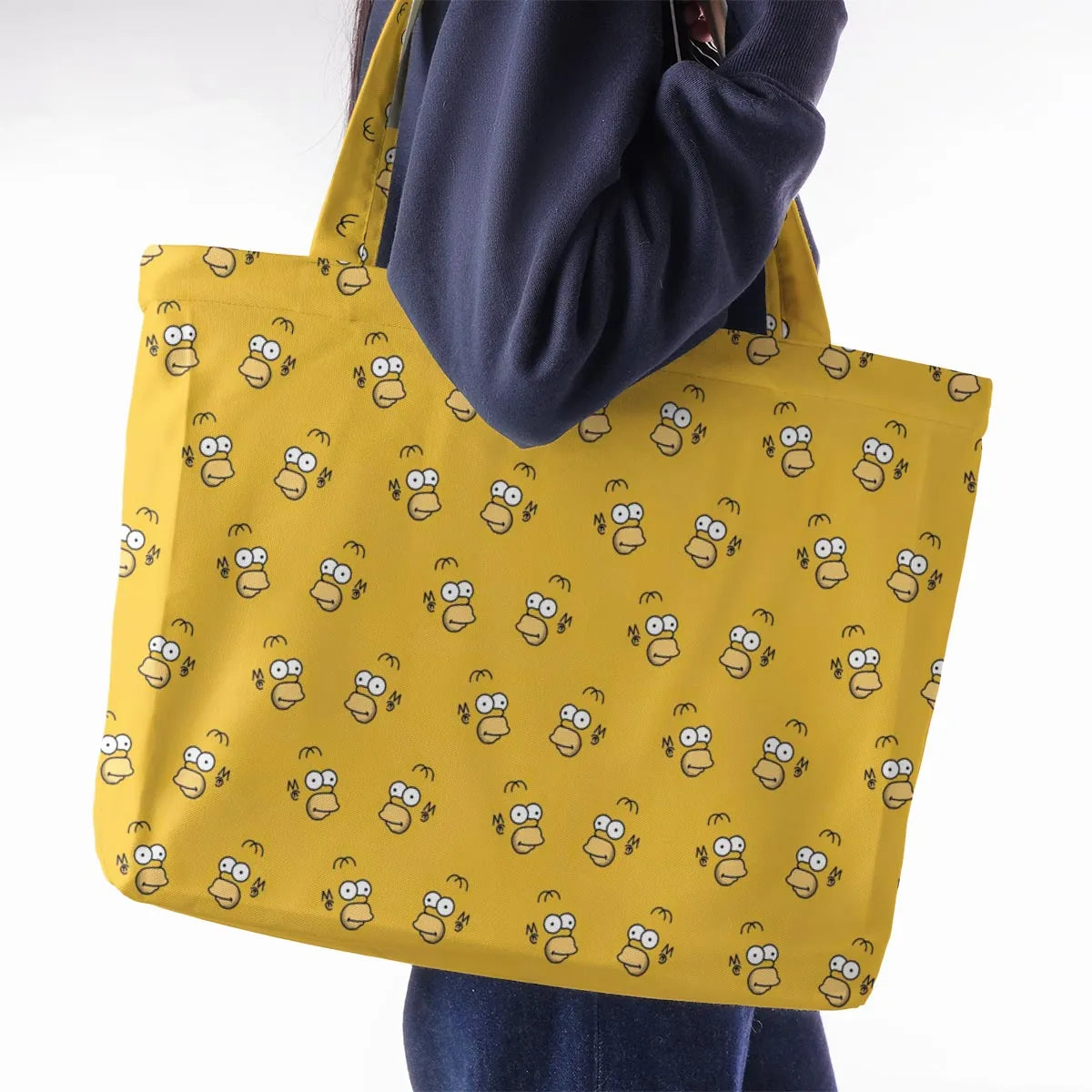 Homer Simpson Pattern Large Tote Bag