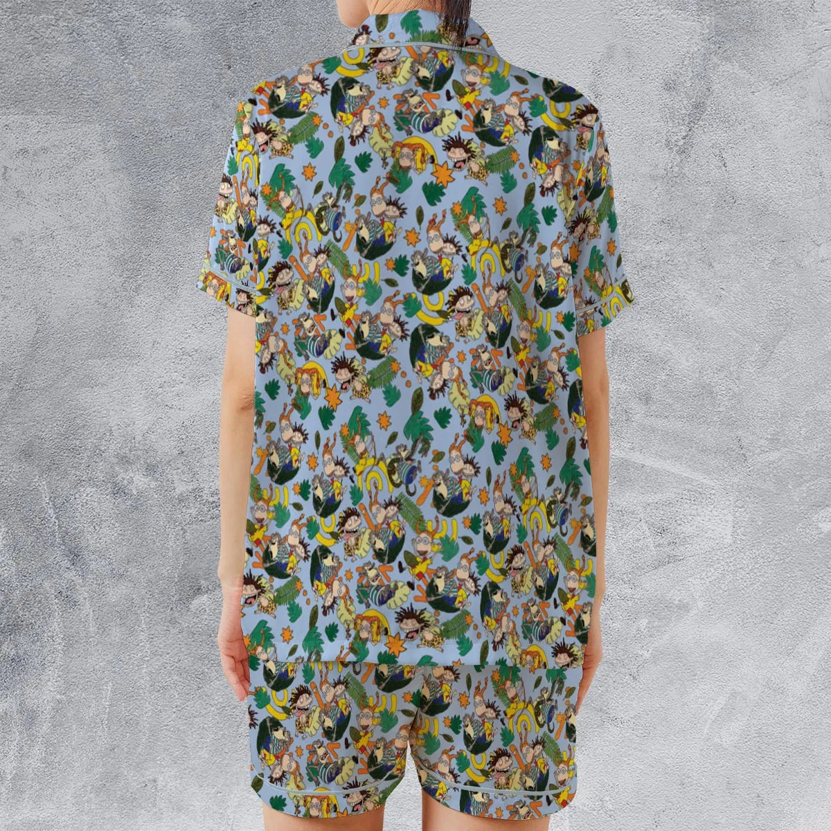 The Wild Thornberrys Characters Satin Short-Sleeve Pajamas Set