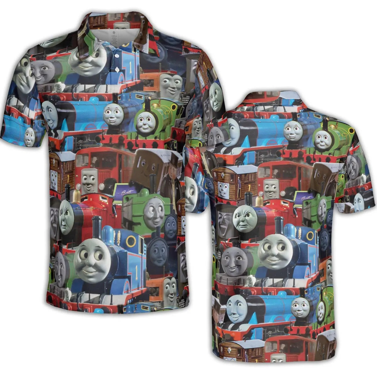 Thomas The Tank Engine AOP Men/Women Polo Shirt