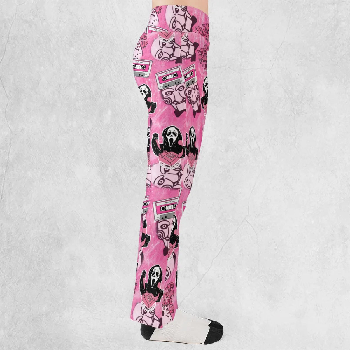No Your Hang Up Mix Tape Flare Leggings
