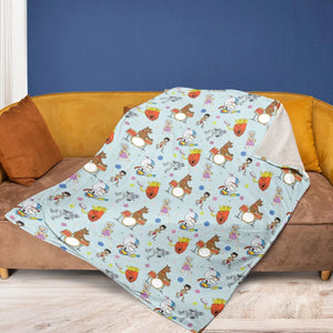 Aqua Unit Patrol Squad Team Fleece Blanket
