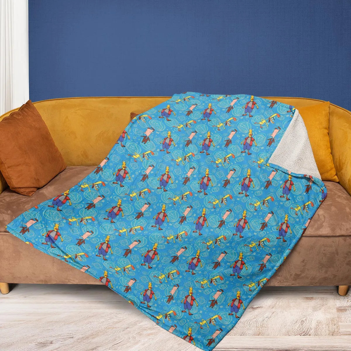 Animated Attitude Duckman Fleece Blanket