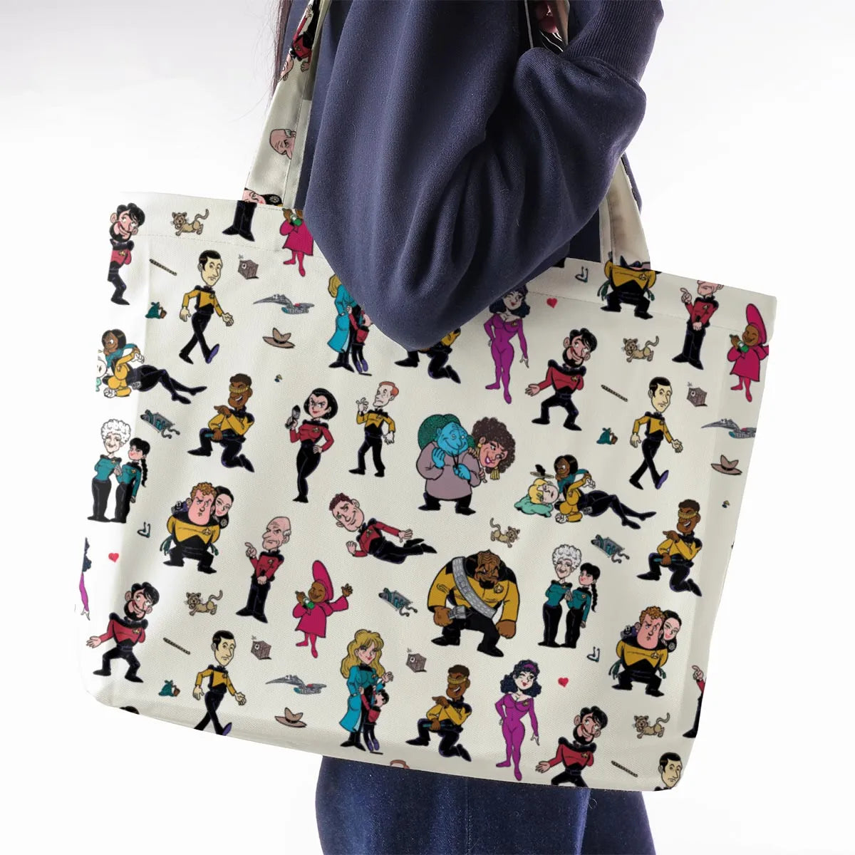Star Trek TNG Tribute Large Tote Bag