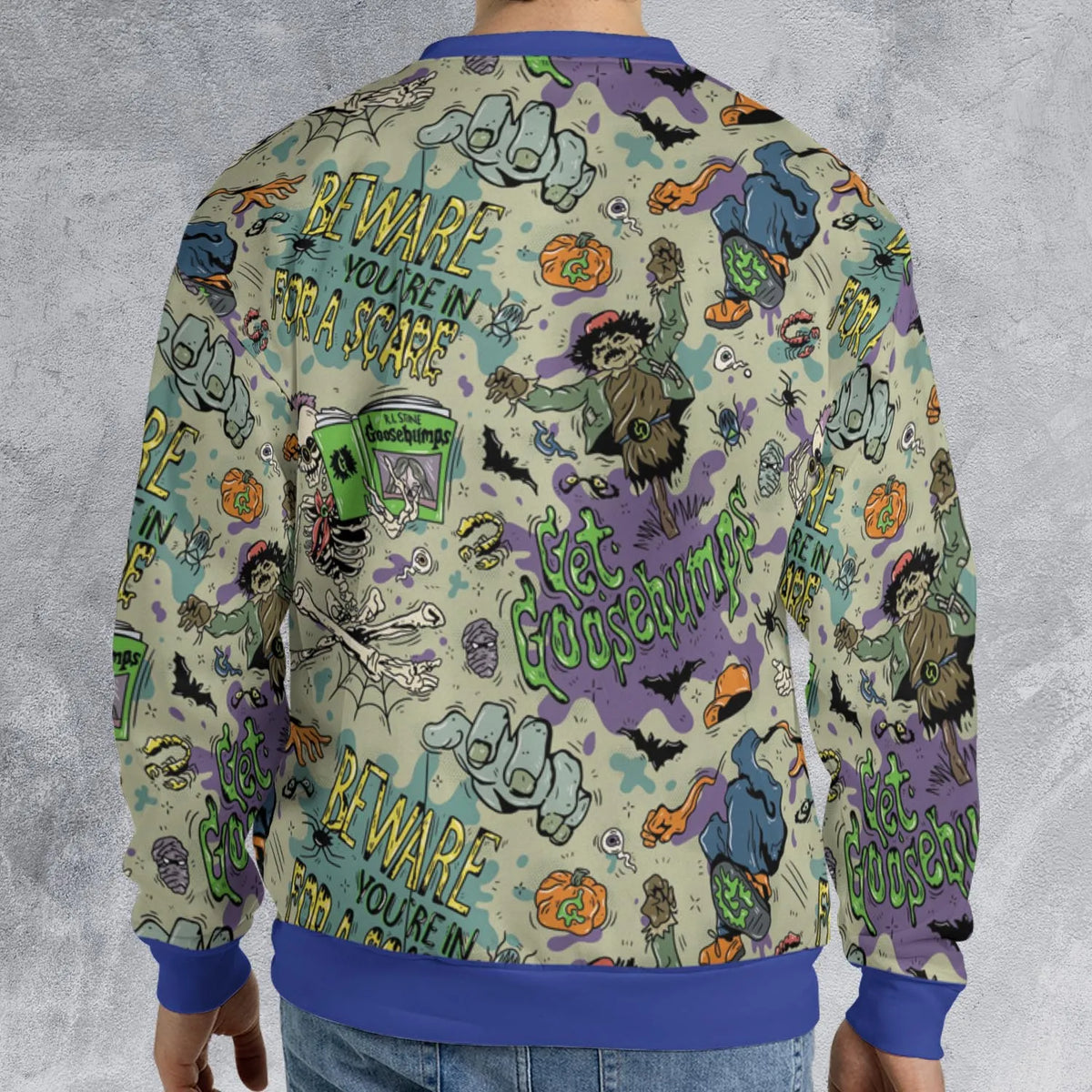 Beware You're In For A Scare Goosebumps All-over Print Sweatshirt