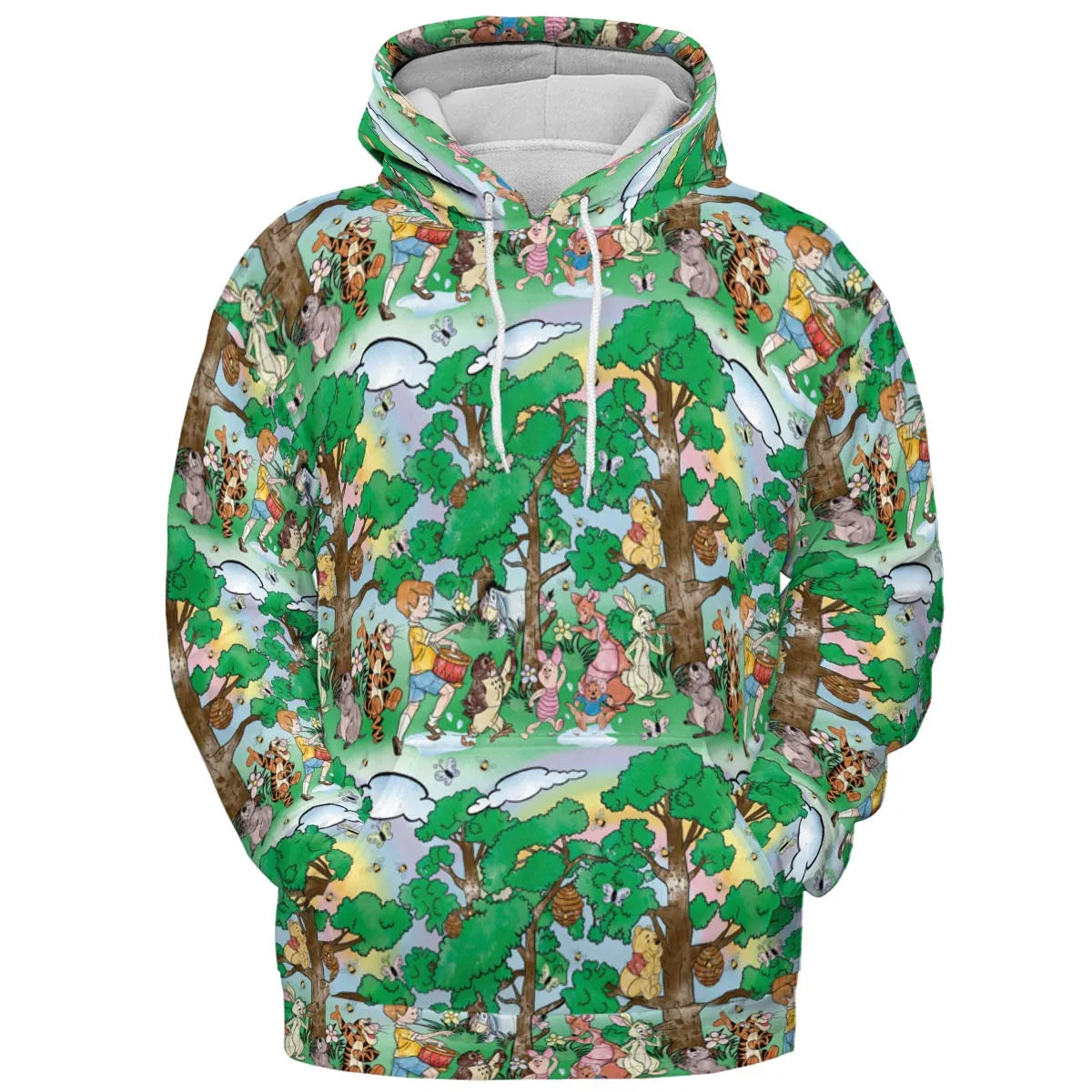 Bear and Friends Winnie the Pooh All-over Print Hoodie