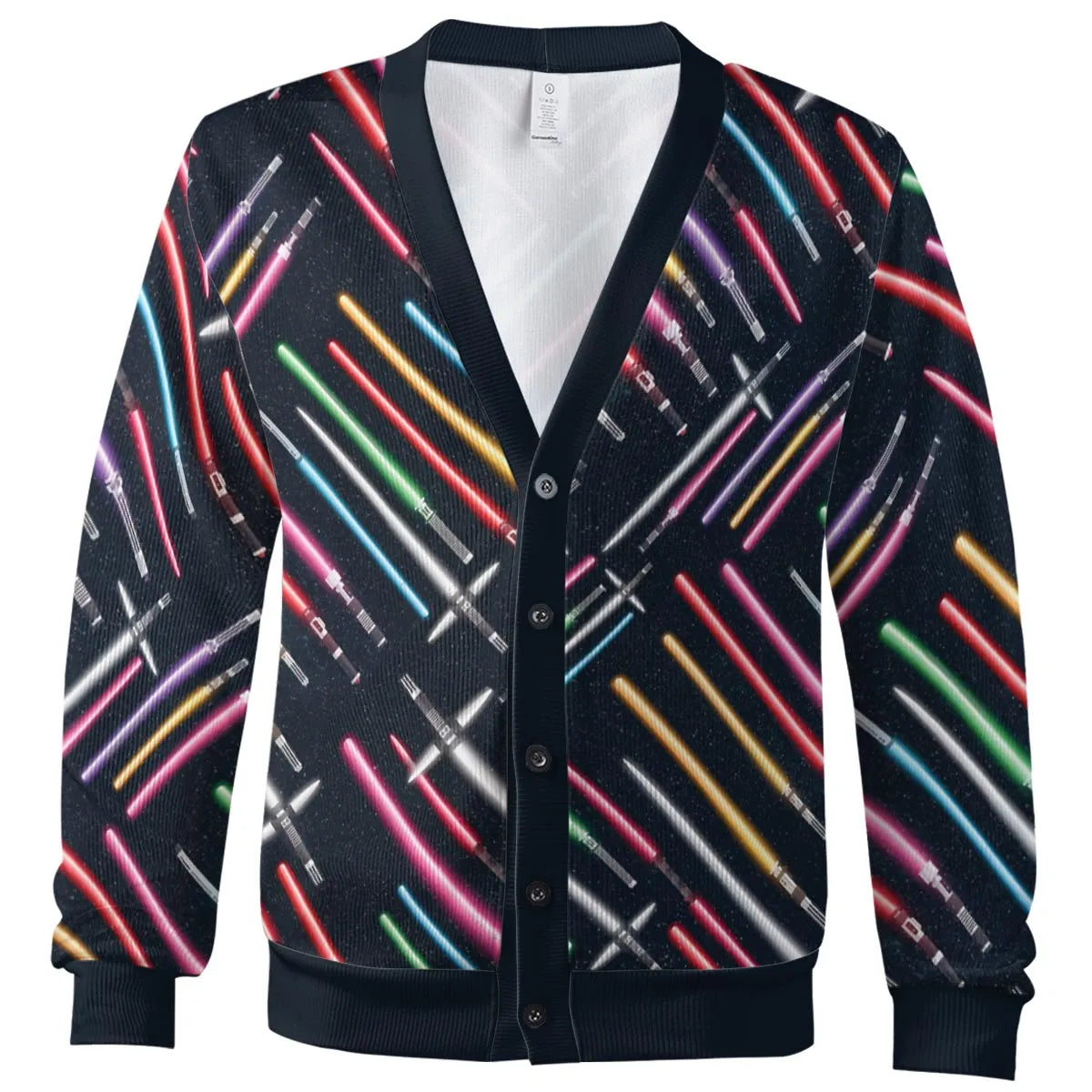 Lightsabers Star Wars Pattern Cardigan