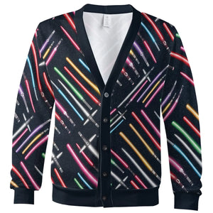 Lightsabers Star Wars Pattern Cardigan