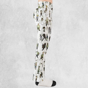 The Walking Dead Characters as Cartoons Flare Leggings