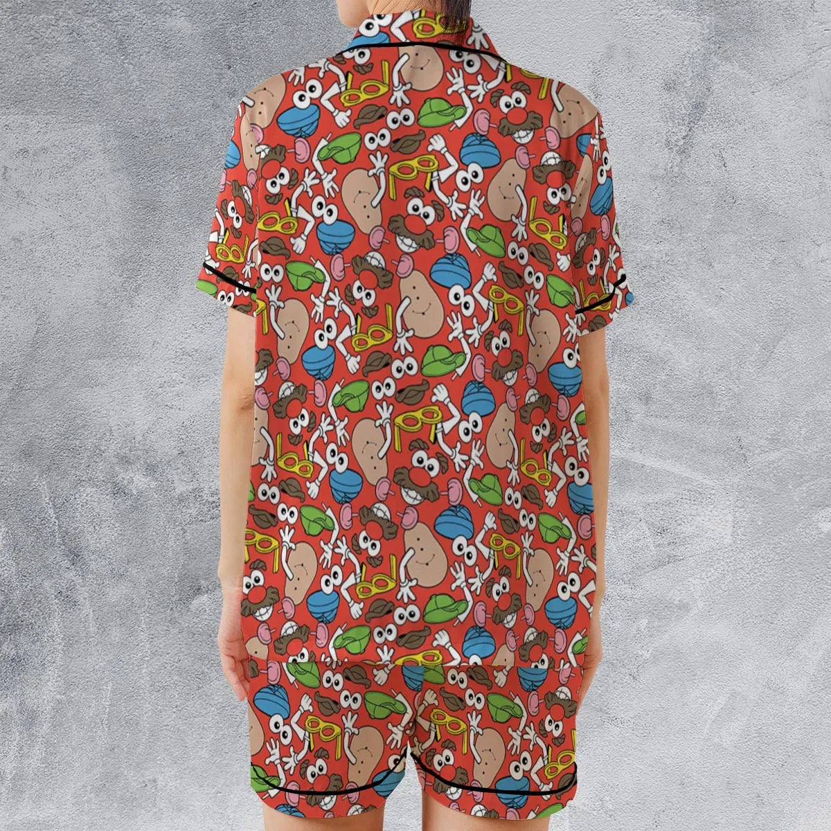 Potato Head Satin Short-Sleeve Pajamas Set