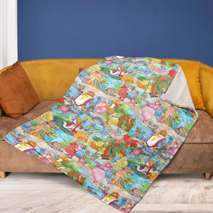 Archer Wood Plaid Robin Hood Fleece Blanket