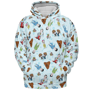 All-over Print Hoodie - JVZLBDTG -  - 2