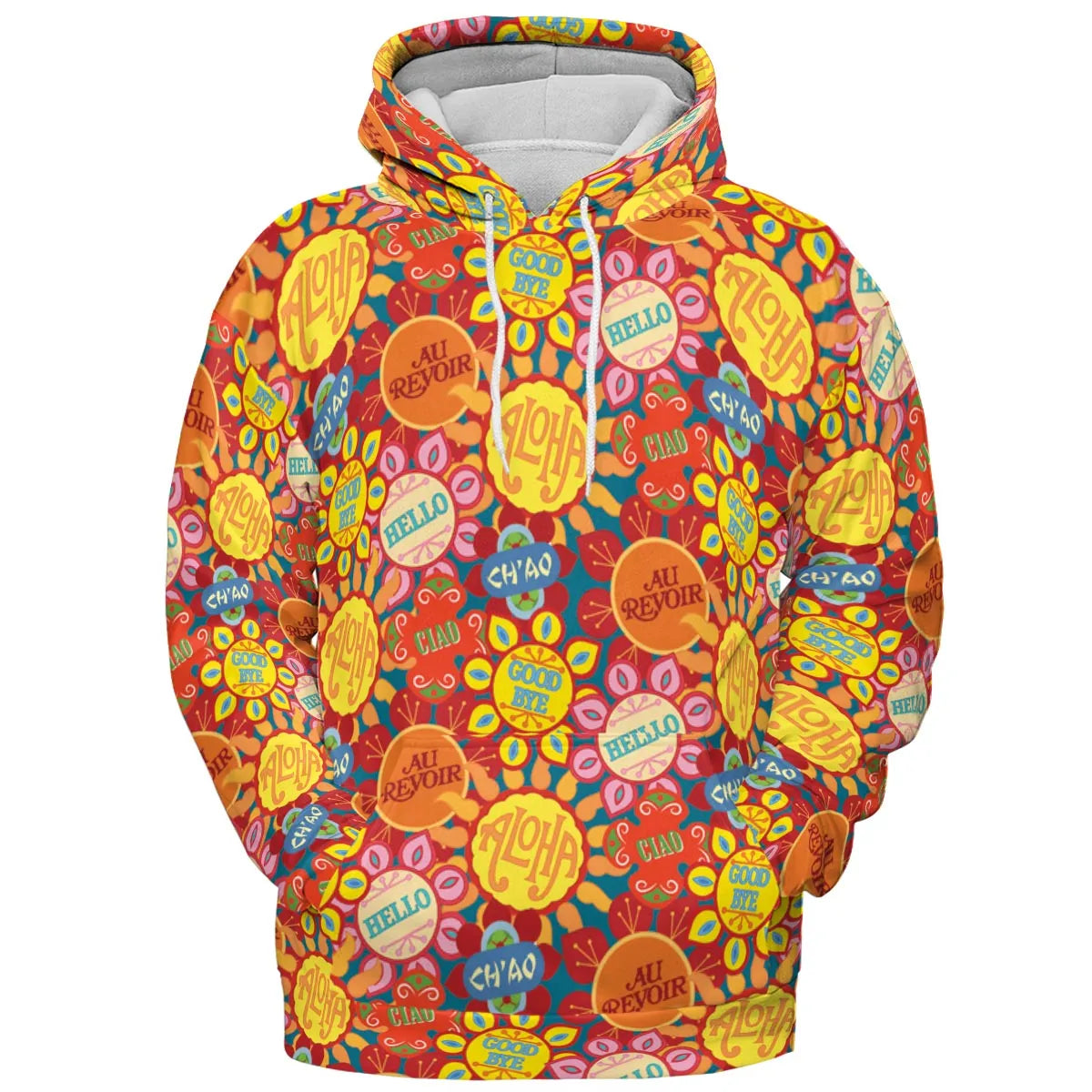 It's a Small World Flowers All-over Print Hoodie