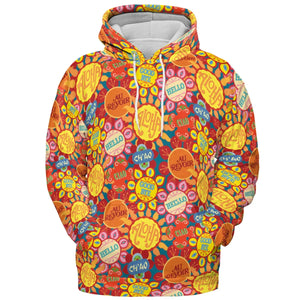 It's a Small World Flowers All-over Print Hoodie
