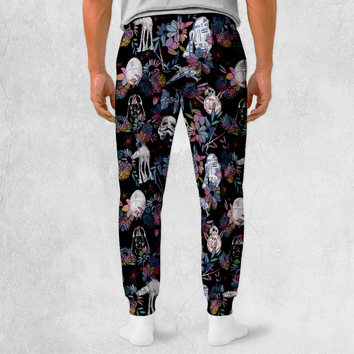 Floral Wars Dark Side Star Wars Pattern Sweatpants