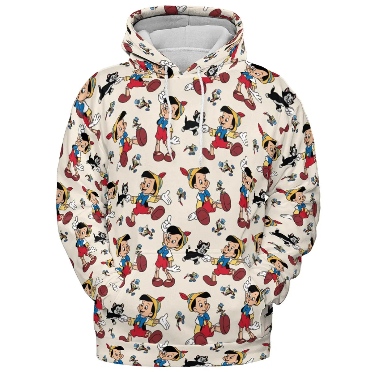 Whimsy Wear Pinocchio All-over Print Hoodie