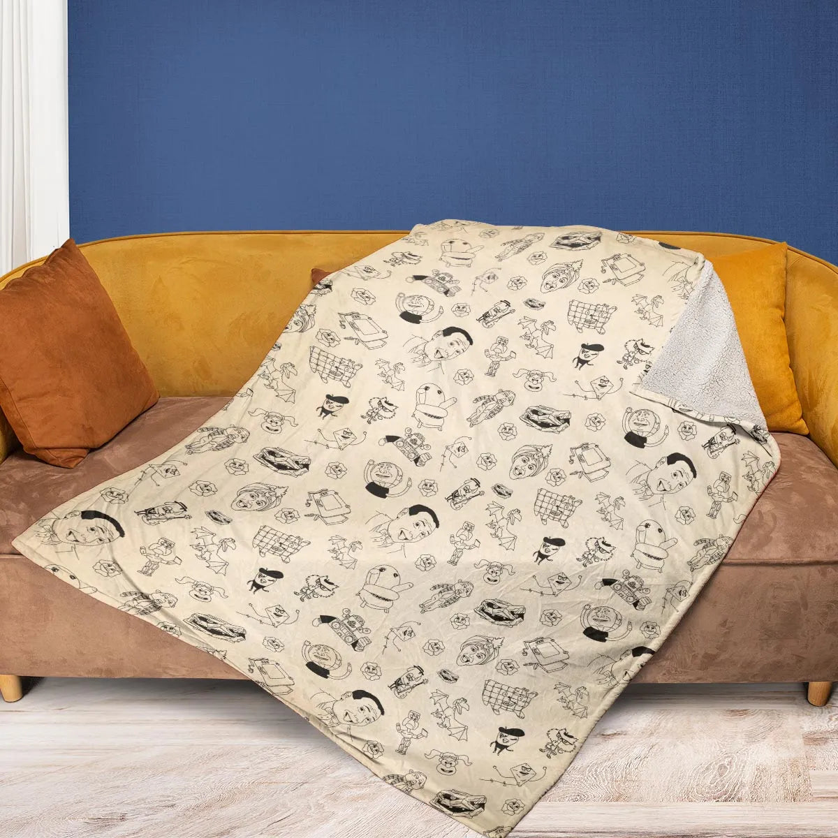 Pee-Wee's Playhouse Characters Fleece Blanket