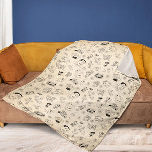 Pee-Wee's Playhouse Characters Fleece Blanket
