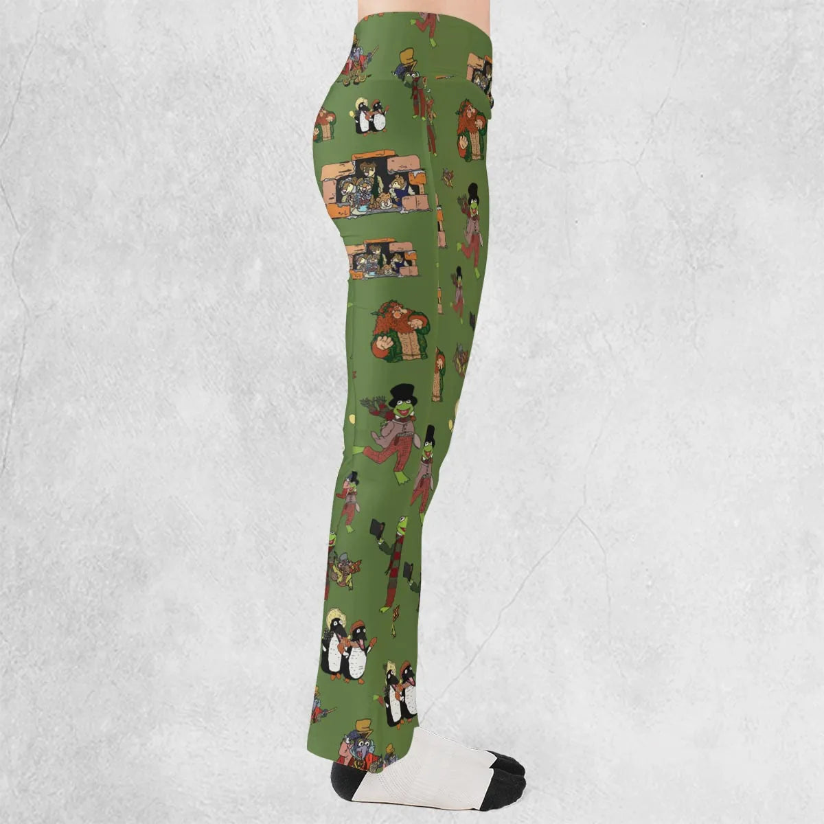 The Muppet Christmas Carol Characters Flare Leggings