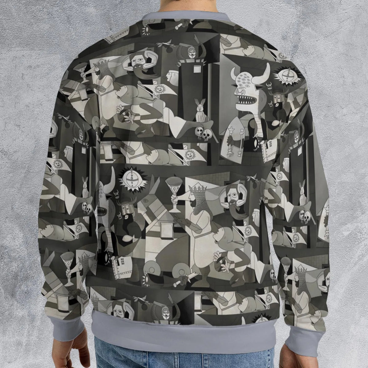 Monty Picasso Style Art All-over Print Sweatshirt
