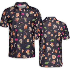 Classic Aliens AOP Men/Women Polo Shirt