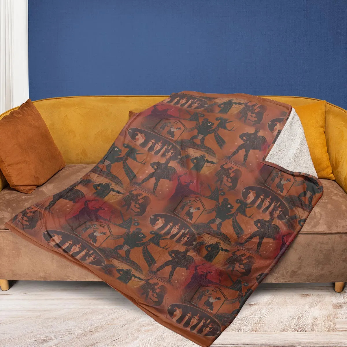 Ancient Hero Hercules 1997 Seamless Fleece Blanket