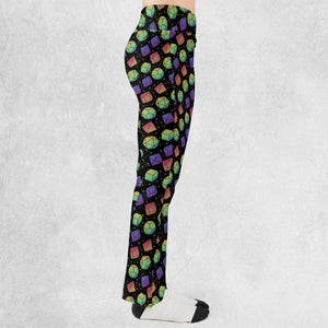 Rainbow Galaxy DnD Flare Leggings